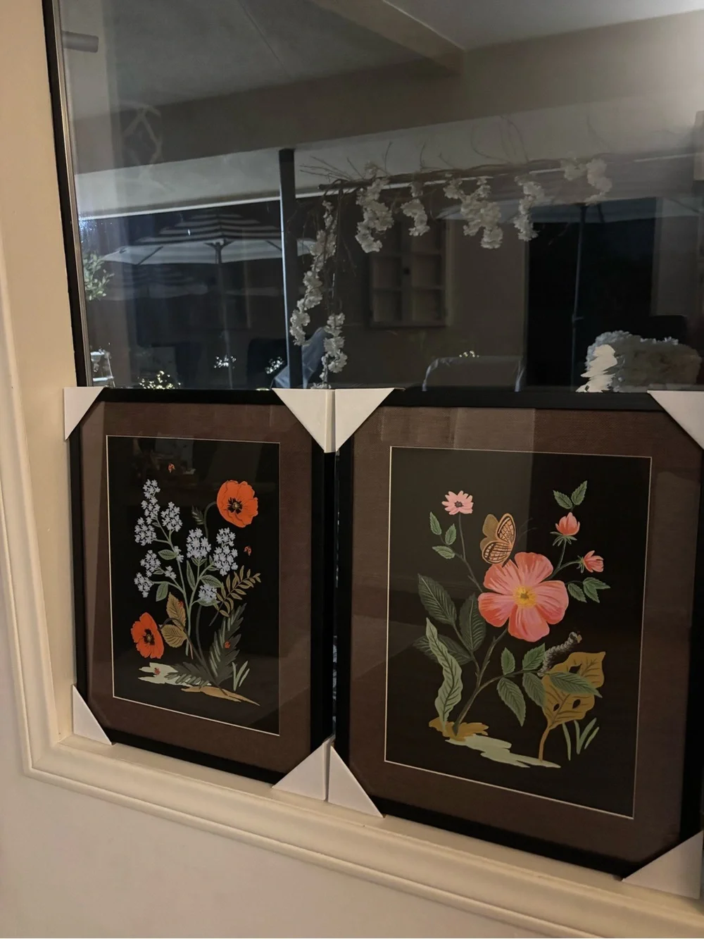 Rifle Paper Co. Orange & Pink Floral Framed Prints